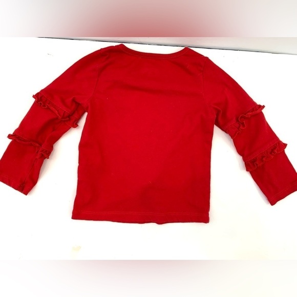 Toddler Girl 2T Holiday Time Red Reindeer Christmas Shirt - Picture 3 of 3